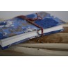Blue notebook with recycled paper