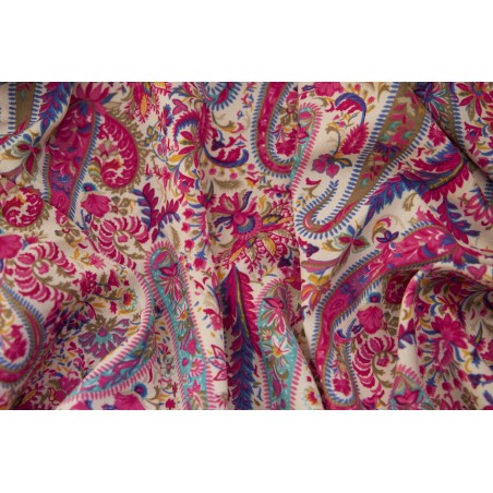 Pink floral bohemian wrap blouse
