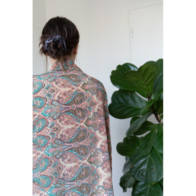 Nude short kimono