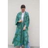 Green long kimono