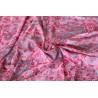 Robe portefeuille rose avec manches évasées