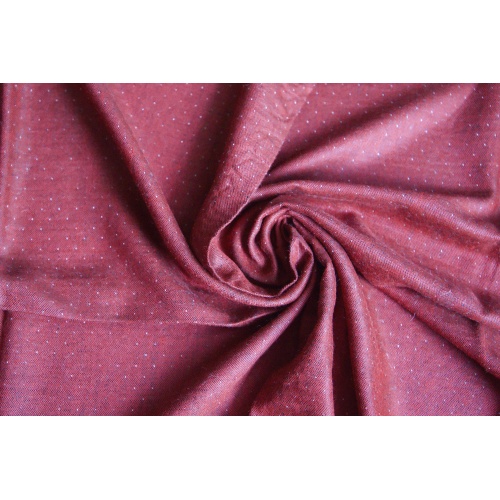 Foulard reversible rouge et crème