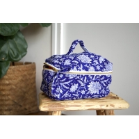 Trousse de toilette type vanity bleu