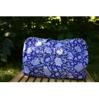 Sac de voyage matelassé bleu