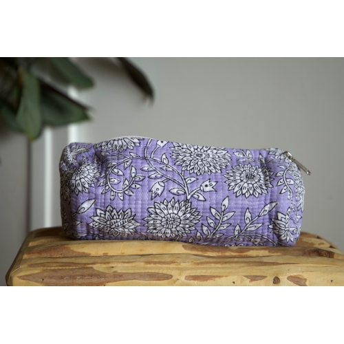 Purple pencil pouch