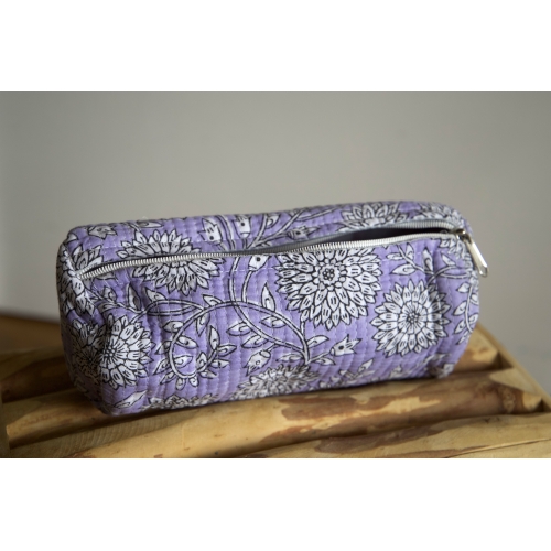 Purple pencil pouch