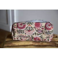 Beige pencil pouch