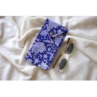 Blue glasses pouch