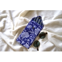 Blue glasses pouch