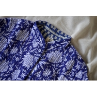 Blue quilted jacket