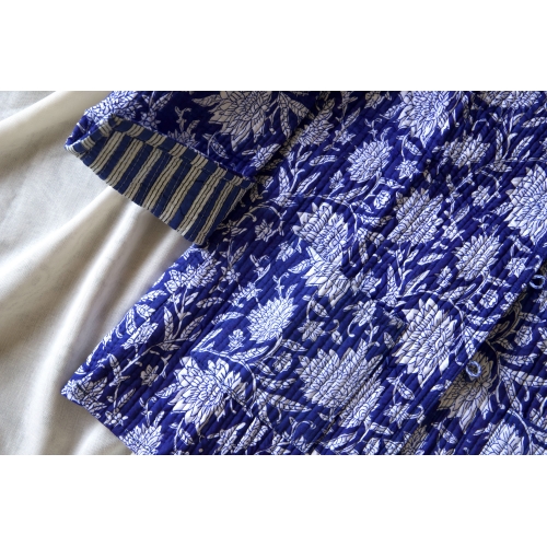 Blue quilted jacket