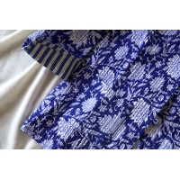 Blue quilted jacket