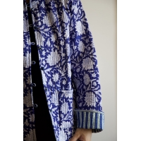 Blue quilted jacket