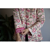 Beige quilted jacket