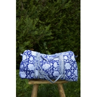 Sac de voyage matelassé bleu