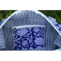 Sac de voyage matelassé bleu