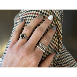 Set of 5 silver rings