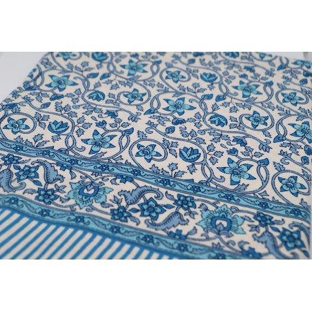 Blue tablecloth