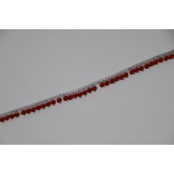 Red pearly anklet